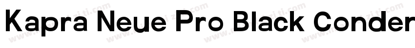 Kapra Neue Pro Black Condensed Roun字体转换